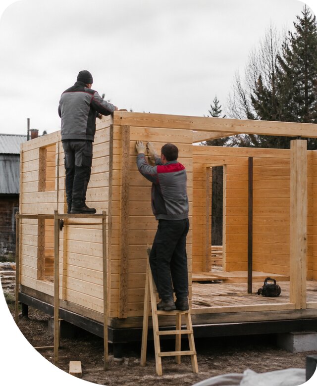Строительство построек из бруса под ключ в Кореновске недорого